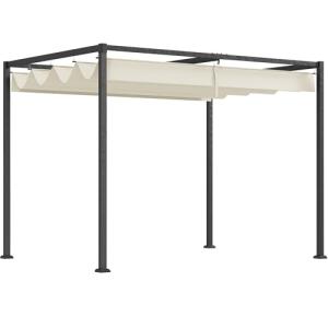 Outsunny Pérgola 3x2 m Cenador de Jardín Pabellón de Diseño…