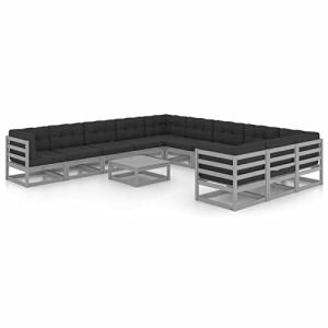 MOONAIRY Juego de Muebles de jardín 12 pzas, Muebles Jardin…
