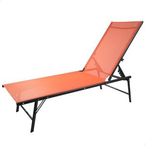 AKTIVE 61108 - Tumbona jardín Exterior Naranja, de diseño P…