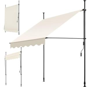 TecTake® Toldo Terraza Manual Regulable en Altura con Maniv…