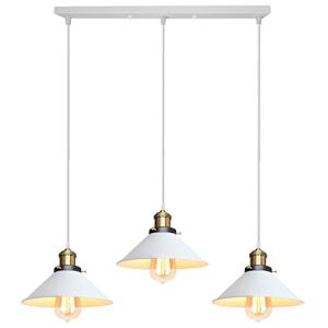 iDEGU 3 Luces Lámpara Colgante Vintage Lámpara de Techo Ind…