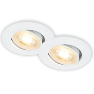 BRILONER - Pack de 2 Downlights LED de techo empotrables pl…