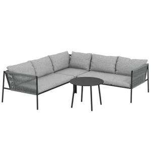 Outsunny Conjunto Jardín Exterior de Ratán con Cojines Conj…