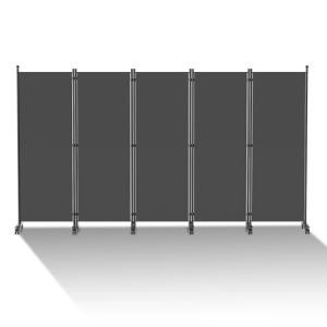 Peviasot Biombo biombo con ruedas, 5 piezas, 284 x 181 cm,…