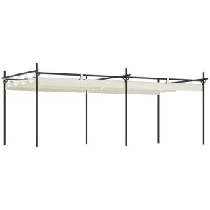 Outsunny Pérgola con Techo Retráctil Pérgola de Aluminio 6x…
