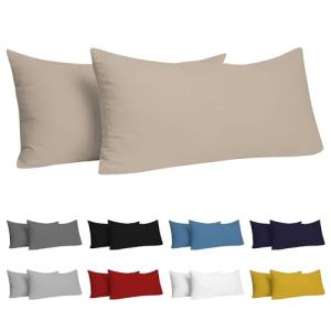 Dreamzie Funda Almohada 40x70 (Juego de 2) - Beige - para L…