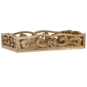 Boho - Bandeja decorativa para servir (madera), diseño de H…