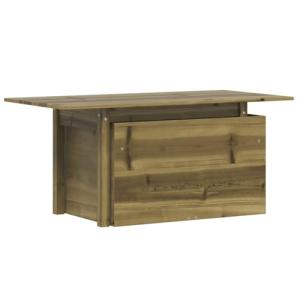 vidaXL Mesa de Jardín, Mesita de Centro con Tablero Ajustab…