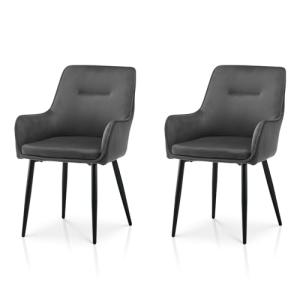 TUKAILAi Juego de 2 Sillas de Comedor en Terciopelo, Sillas…