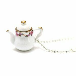 Miniblings la cafetera Redondo Blanco de la Tetera te Cafe…