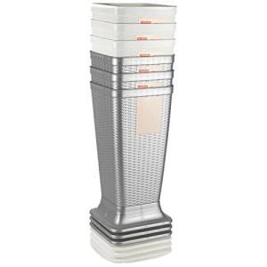 AC - Paragüero de plástico - Modelo Rattan - Soporte para P…