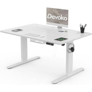 Devoko 120x80cm Escritorio Elevable Eléctrico de Carga Tipo…