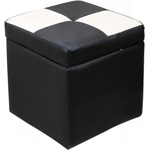 DECAKE Taburete para pies Taburete otomano con reposapiés:…