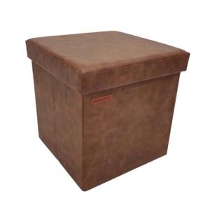 SONGMICS Banco otomano Plegable de Almacenamiento, Color ca…