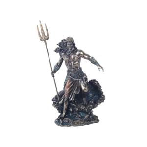BY SIGRIS Dios Griego-Poseidón-Dios Mar Figuras Bronce Cole…
