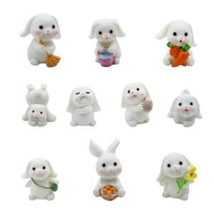 CATELL 10 Piezas Minifiguras Conejo Pascua Adorno de Conejo…