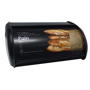 HOGAR Y MAS Panera de Metal, Caja para Guardar el Pan, Tapa…