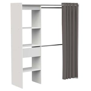 Miroytengo Vestidor Chicago Extensible Color Blanco 1 Cajón…