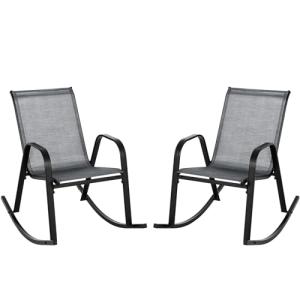 COSTWAY 2 Mecedoras Jardin Exterior, Mecedora Jardin Exteri…