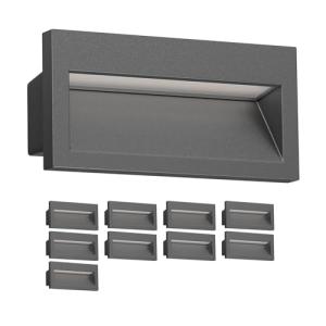 ledscom.de 10 LED aplique empotrable NOLA, downlight para e…