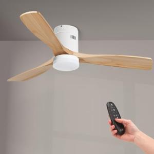 M Ledme - Ventilador de Techo Led Energy 48W Blanco, mando…