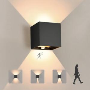 YindaLux 12W Luz Exterior con Sensor de Movimiento IP65 LED…