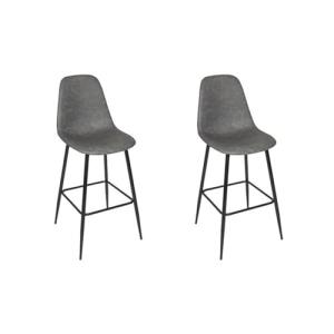 HOME DECO FACTORY, HD0189, Lote de 2 sillas de Bar Amber Gr…