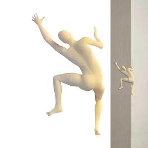 Decoración de pared 3D Climber | Escultura moderna de pared…