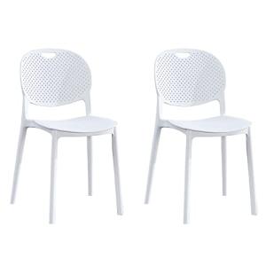 SHIITO | 2 Sillas de Cocina Chicote | 80 X 40 X 55 - Blanco…