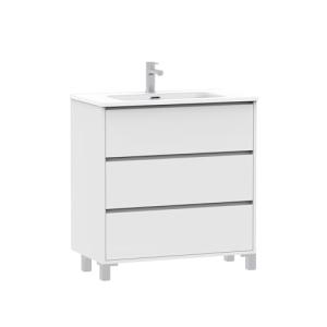 Baikal Mueble de Baño Lex. Mueble MONTADO. 3 Cajones con Pa…