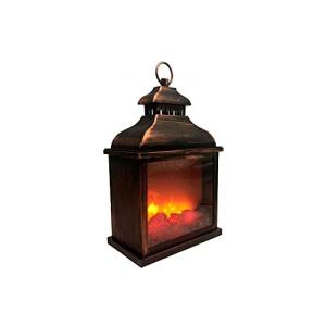 Farol decorativo efecto fuego, portátil, a pilas (no inclui…