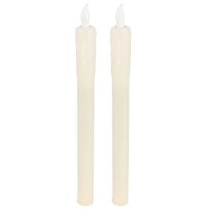 Velas LED de cera auténtica, 25 cm de alto, con efecto parp…