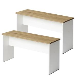 LafeuR - Mueble, Bancos para mesa de comedor, juego de 2, b…