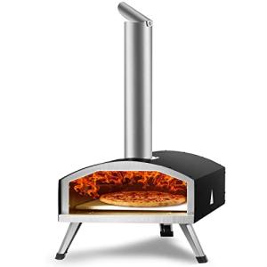 VEVOR Horno de Pizza Portátil 304,8 mm de Acero Inoxidable…