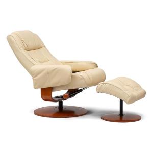 BOX FURNITURE Sillón de Relax Kemi con otomana reclinable E…