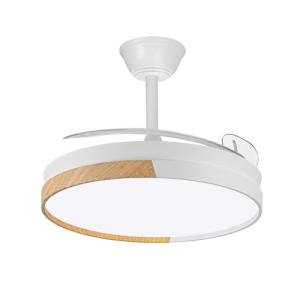 wonderlamp - Ventilador LED aspas plegables Arpino Blanco M…