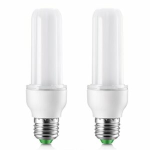Elrigs Bombilla LED E27 luz fria, 9W LED Tubular Equivalent…