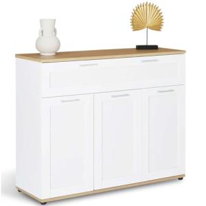 IDMarket VITO - Aparador de 100 cm, 3 puertas y 1 cajón, co…