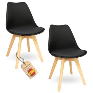 HOME DESIGN & CONFORT Sillas de Comedor Nórdicas con Respal…
