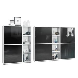 Vladon Set de Sala de Estar Miami, Compuesto por Dos vitrin…