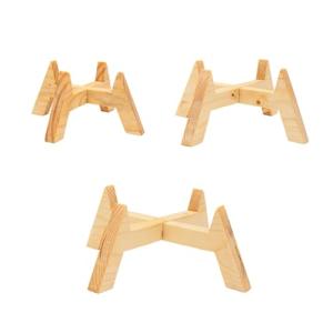 JR Pack de 3 soportes de madera para macetas | soportes par…