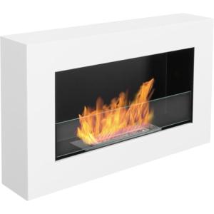 Chimenea de bioetanol, 65 x 40 cm, 650 x 400 mm, color blan…