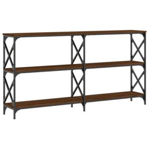 Mesa consola minimalista de roble marrón, fácil de limpiar,…