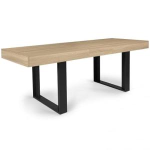 IDMarket PHOENIX - Mesa de comedor extensible rectangular p…