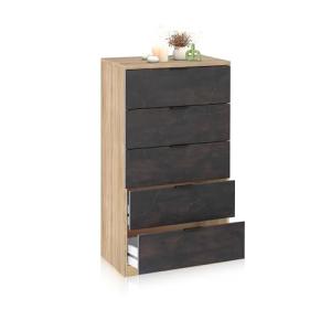 duehome | Comoda de 5 Cajones para Dormitorio, Modelo Akari…