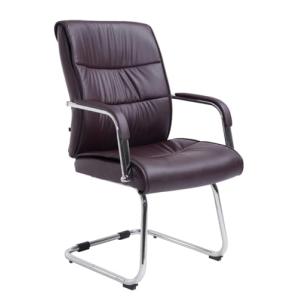CLP Silla Estilo Cantilever Sievert Tapizada En Cuero Sinté…