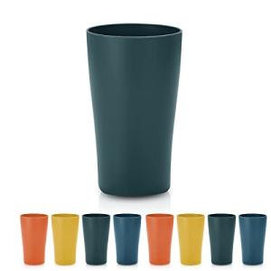 Kyraton Vasos de plástico reutilizables 8 piezas, vaso irro…