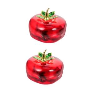 Cabilock 2piezas Frutero De Cristal Artístico Adorno De Fre…