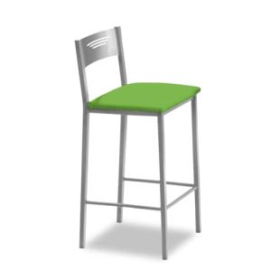 ASTIMESA Taburete Alto de Cocina 70 cms Polipiel Verde