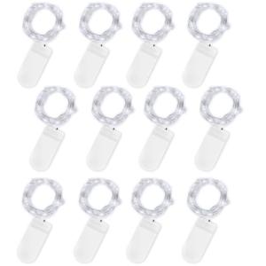 Jsdoin Cadena de Luces con Pilas, 20 LEDs 2M Alambre de Cob…